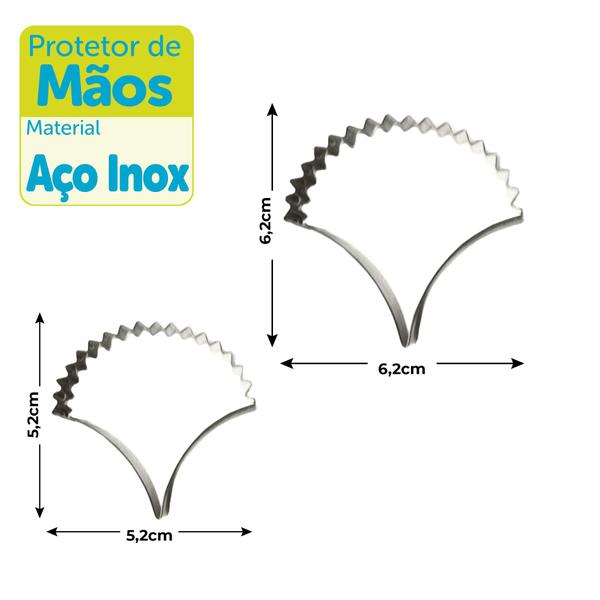 Imagem de Cortador de Biscoito em Aço Inox Formato Cravo com 2 peças