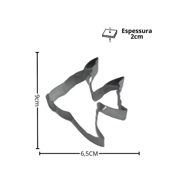 Imagem de Cortador De Biscoito Em Aço Inox Formato Peixe