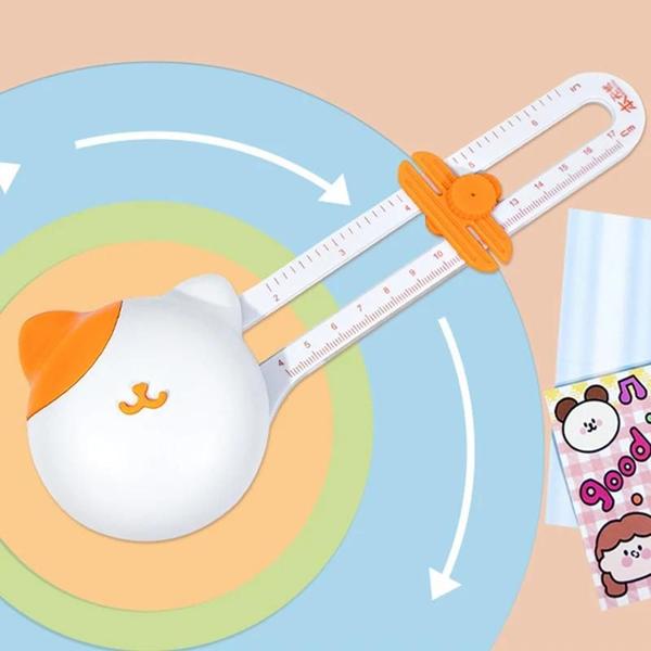Cortador de Círculo de Aço Inoxidável de Precisão - 360 Graus para Estudantes Imagem de Cortador de Círculo de Aço Inoxidável de Precisão - 360 Graus para Estudantes