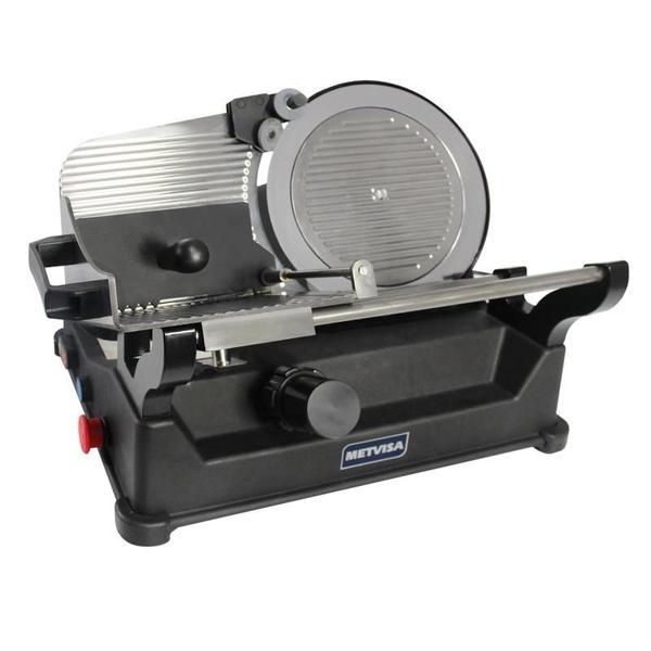 Cortador de Frios Inclinado Metvisa 300mm 0,33CV Profissional 110V - CFI300 Imagem de Cortador de Frios Inclinado Metvisa 300mm 0,33CV Profissional 110V - CFI300