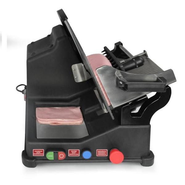 Cortador de Frios Inclinado Metvisa 300mm 0,33CV Profissional 110V - CFI300 Imagem de Cortador de Frios Inclinado Metvisa 300mm 0,33CV Profissional 110V - CFI300