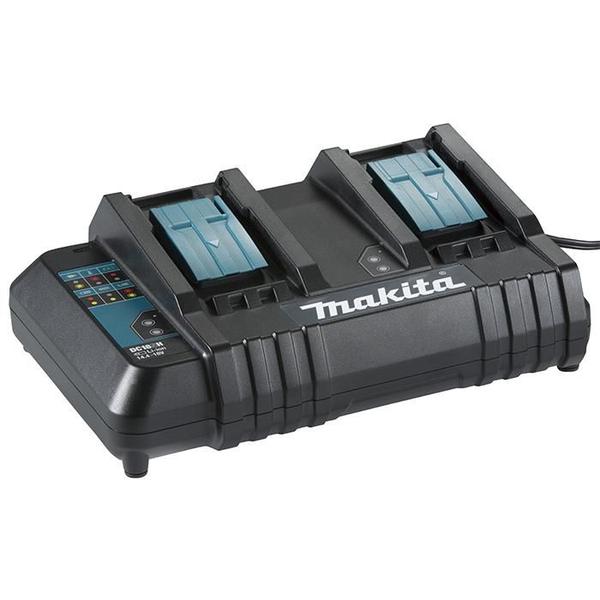 Cortador De Grama 2 Baterias 18v 6ah Makita Dlm432z Com Carregador Duplo Bivolt Imagem de Cortador De Grama 2 Baterias 18v 6ah Makita Dlm432z Com Carregador Duplo Bivolt