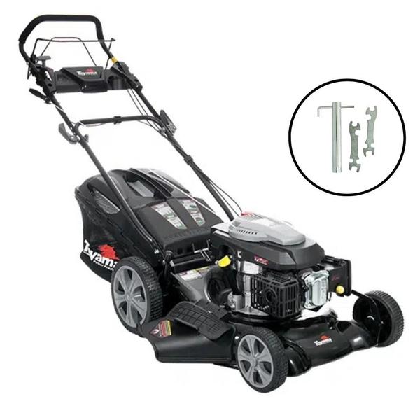 Cortador de Grama à Gasolina 6,0 cv 4 Tempos com Tração e Recolhedor 4 em 1 TLM510TRMS-60L...