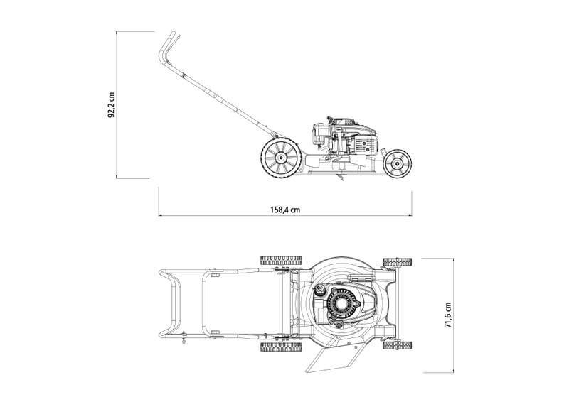 Imagem de Cortador De Grama À Gasolina Tramontina CC50M 6HP Cortador de Grama a Gasolina Tramontina CC50M 6HP