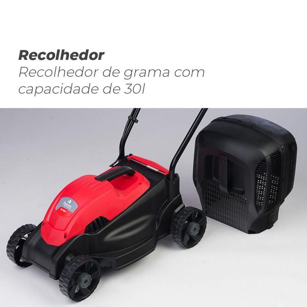 Imagem de Cortador de Grama Eletrico com Recolhedor Bc 1200c Branco