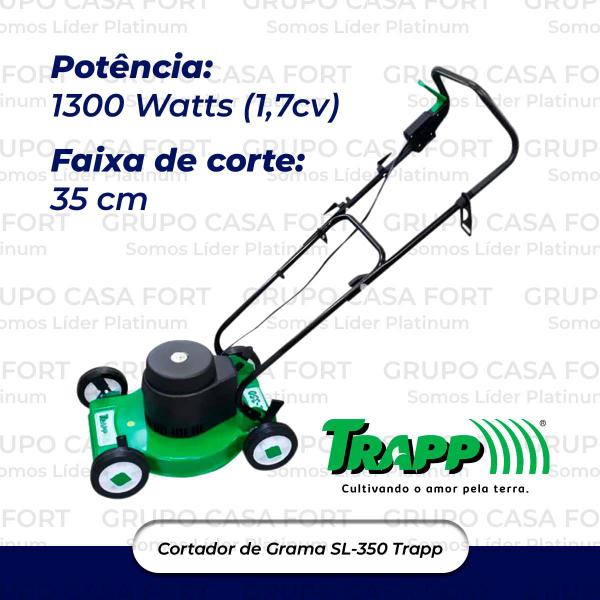 Imagem de Cortador De Grama Elétrico Sl 350 Mono 1300w Trapp 110V