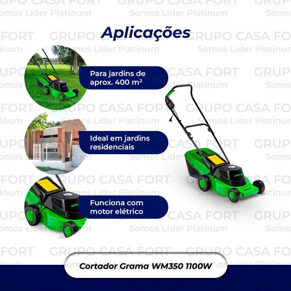 Imagem de Cortador De Grama  Mono Wm-350 C/ Recolhedor Trapp 1100w