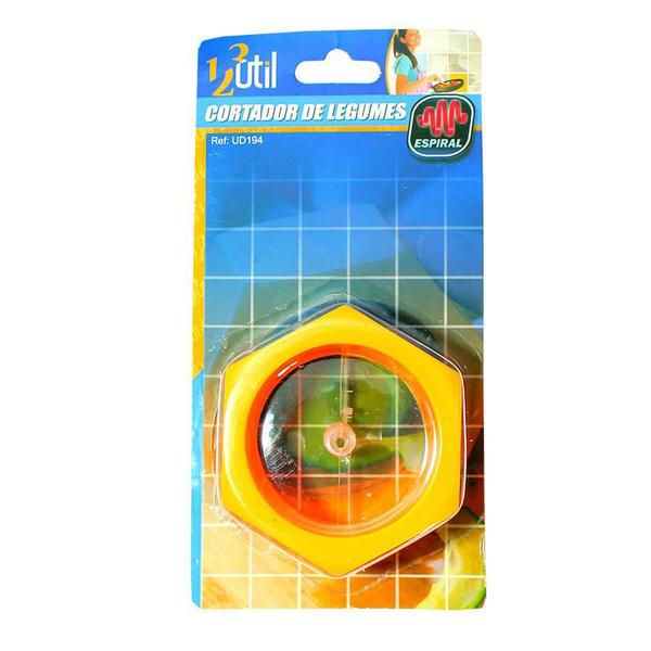 Cortador De Legumes Em Espiral Cor:Amarelo - 123 Útil Imagem de Cortador De Legumes Em Espiral Cor:Amarelo