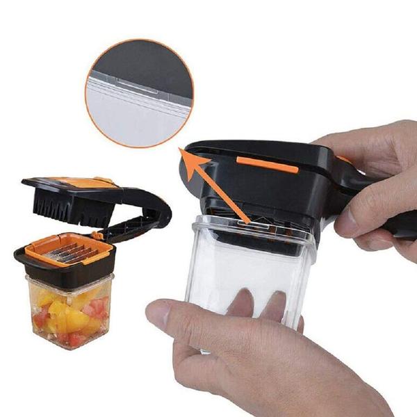 Cortador de Legumes Frutas Verduras 5 em 1 Nicer Dicer - Mundo Thata Imagem de Cortador de Legumes Frutas Verduras 5 em 1 Nicer Dicer
