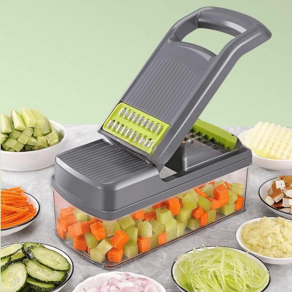 Imagem de Cortador De Legumes Mandoline Profissional Inox Fatiador Ralador Multifuncional Manual Verduras