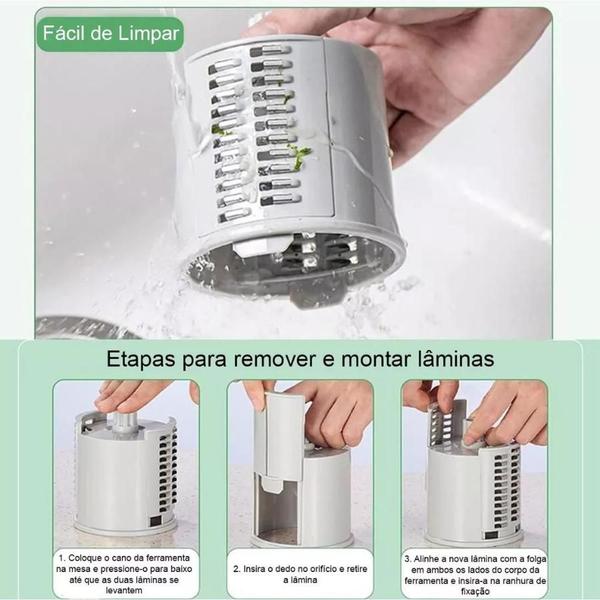 Imagem de Cortador de Leguminosas Portátil 3 em 1 com Lâminas de Aço Inox