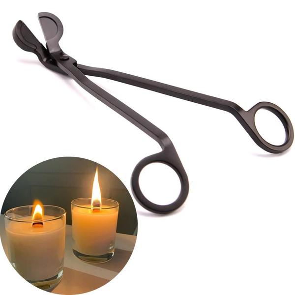 Cortador de Pavio de Vela de 18cm em Aço Inoxidável - Cabeça Redonda Imagem de Cortador de Pavio de Vela de 18cm em Aço Inoxidável - Cabeça Redonda