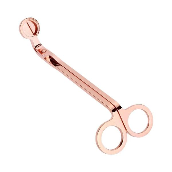 Cortador de Pavio de Vela de 18cm em Aço Inoxidável - Cabeça Redonda Imagem de Cortador de Pavio de Vela de 18cm em Aço Inoxidável - Cabeça Redonda