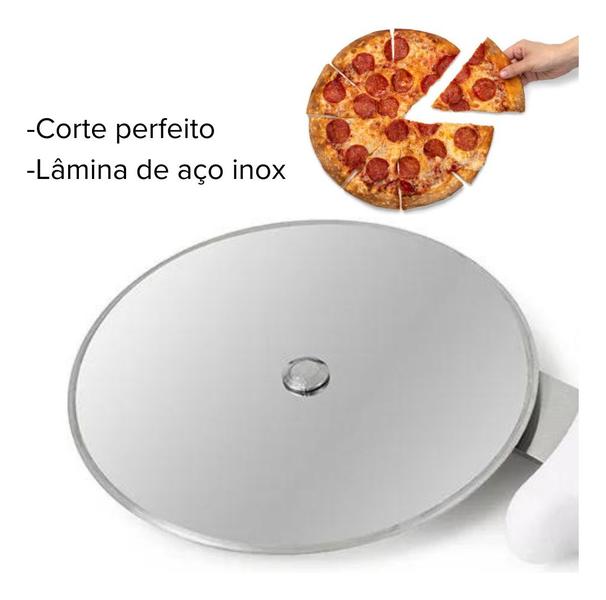 Imagem de Cortador De Pizza Carretilha Aço Inox Profissional Original