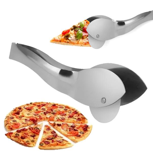 Imagem de Cortador De Pizza E Pegador Espátula Profissional Inox 2em1 UD15071