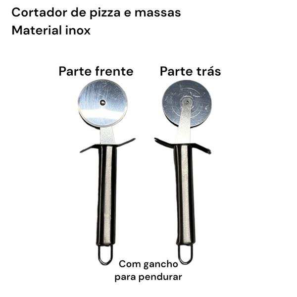 Imagem de CORTADOR DE PIZZA EM INOX 21x5,9CM CORTADOR DE MASSA CP-01