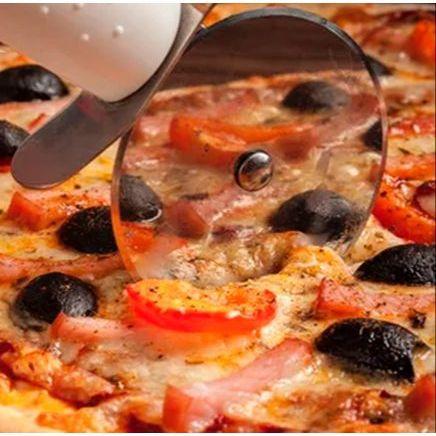 Imagem de Cortador de pizza Inox 19cm utensílios cozinha novidade