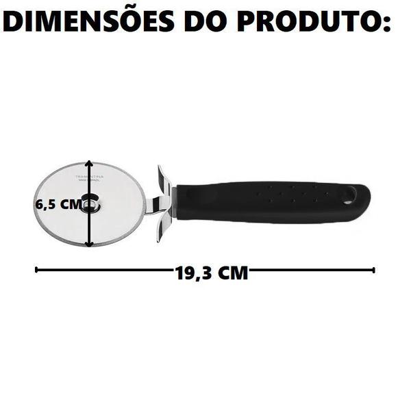 Imagem de Cortador de Pizza Inox Utilitá Preto Tramontina