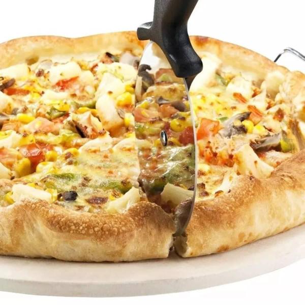 Imagem de Cortador De Pizza Pizzaria Inox Com Cabo Plástico