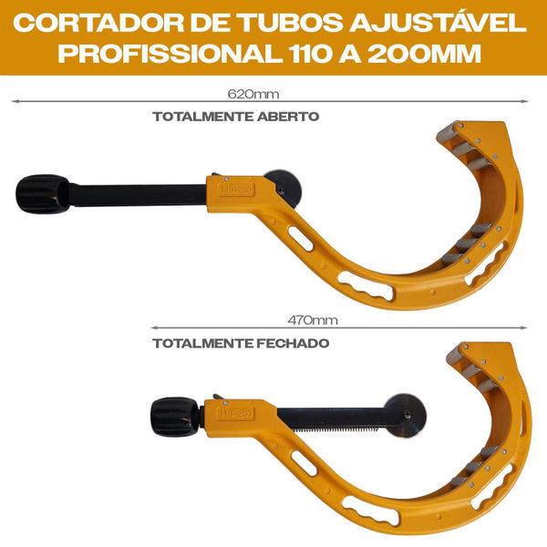 Imagem de Cortador De Tubo 110 A 200Mm Cobre Alumínio Ppr Profissional