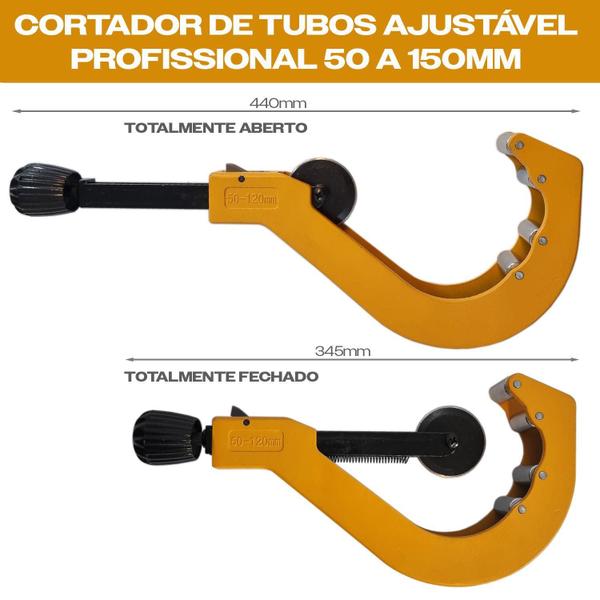 Imagem de Cortador De Tubos 50 A 120Mm Cobre Alumínio Ppr Profissional