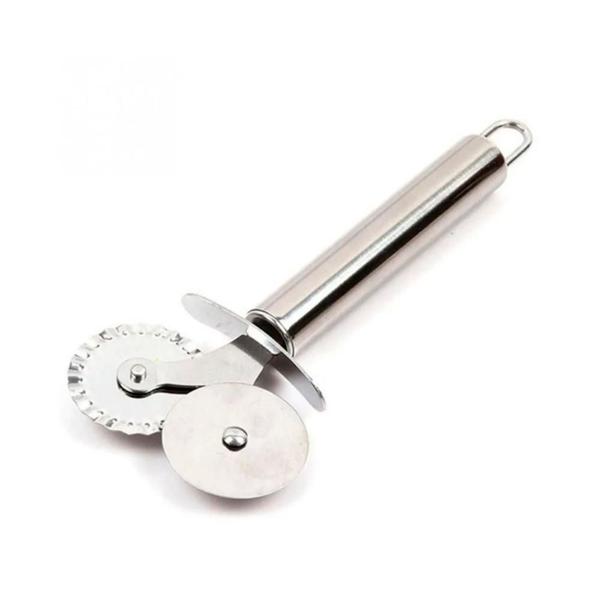 Cortador Duplo Para Pizza E Pastel Inox - Clink Imagem de Cortador Duplo Para Pizza E Pastel Inox - Clink