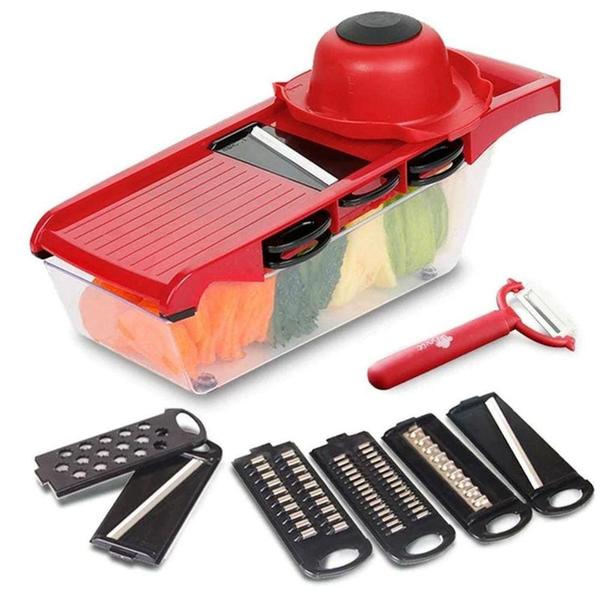 Imagem de Cortador Fatiador De Legumes 6 Em 1 Mandoline Nicer Slicer