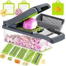 Imagem de Cortador Fatiador de Legumes Frutas Nicer Dicer Plus - Ralador e Descascador Multifuncional De Alimentos - ENVIO RÁPIDO