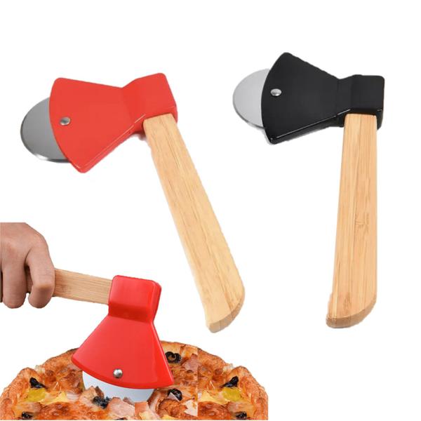 Imagem de Cortador Fatiador De Pizza Profissional Metal Machadinha