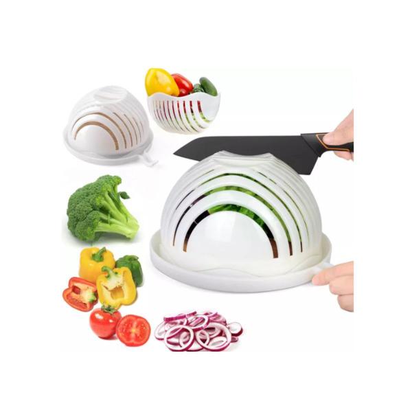 Imagem de Cortador Fatiador De Salada Chef Salad Cutter Bowl Seguro