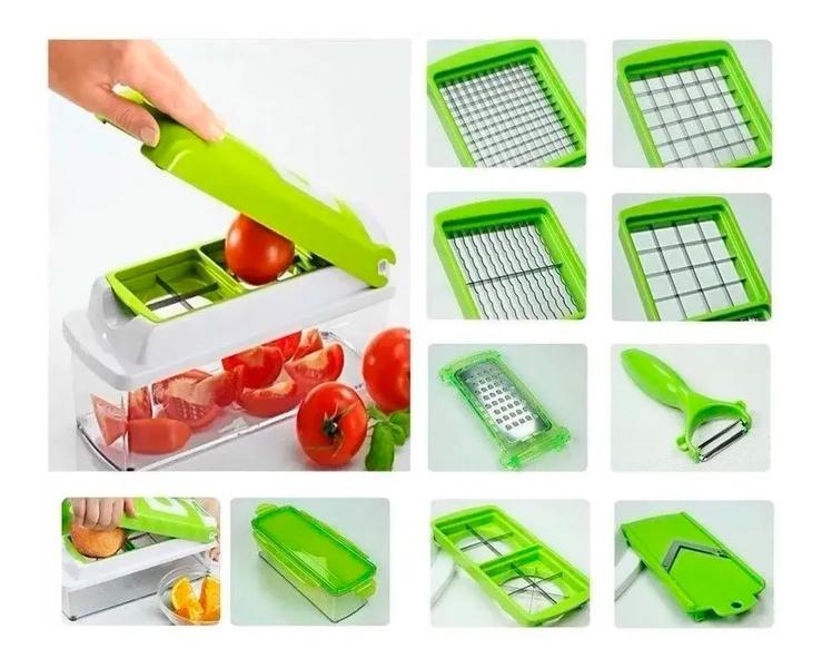 Imagem de Cortador Fatiador Legumes Nicer Dicer Plus Com Fatiador Mandolim