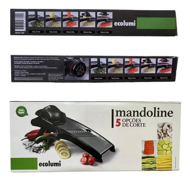 Imagem de Cortador Fatiador Mandoline Com 5 Cortes Ecolumi Original