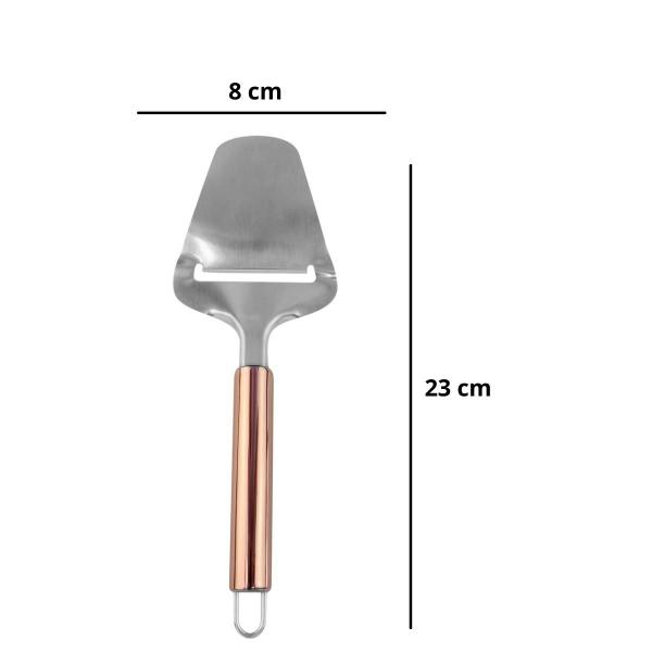 Imagem de Cortador/Fatiador Para Queijo 23cm Aço Inox Rose Gold