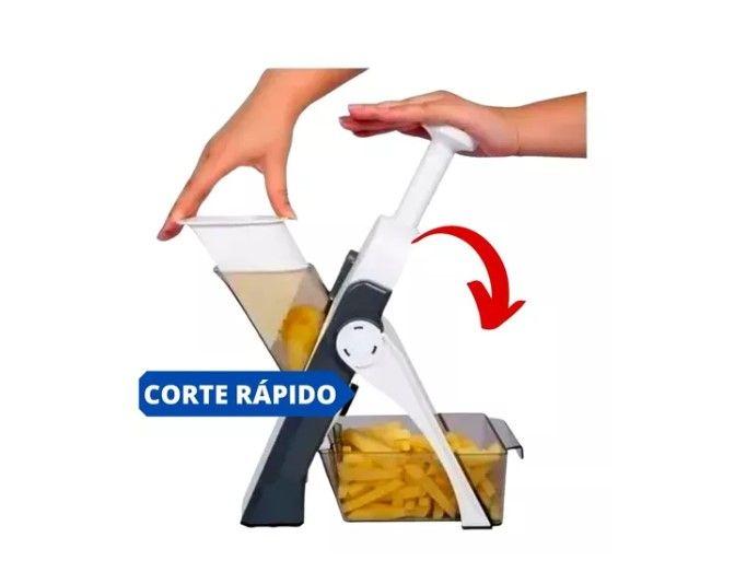 Imagem de Cortador Fatiador Ralador De Alimentos Queijo Mandoline Inox