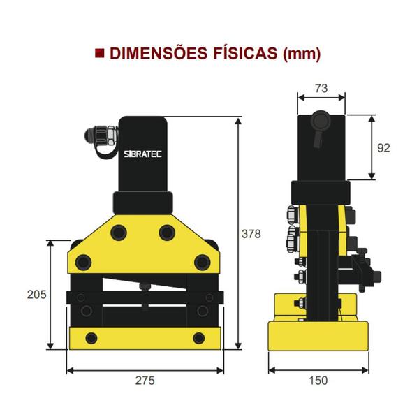 Imagem de Cortador Hidráulico para Barramentos de Cobre até 150mm de Largura CWC-150