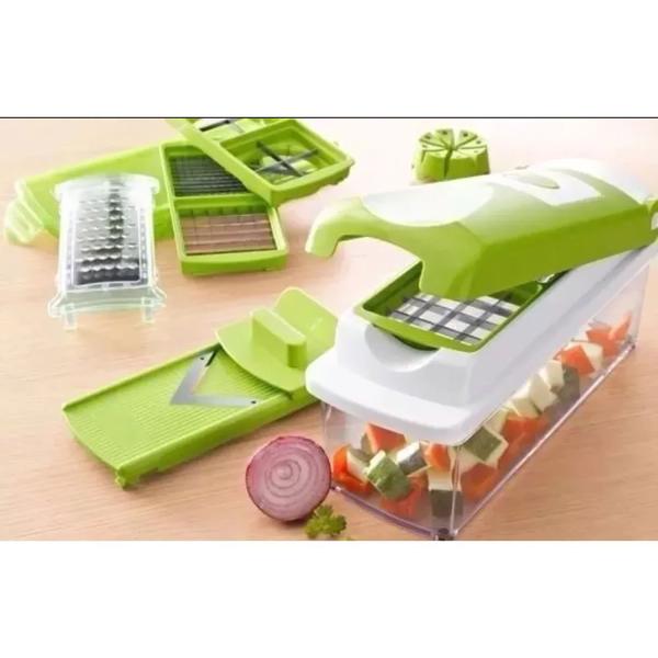 Cortador Legumes Nicer Dicer Plus Com Triturador Processador Alimentos - Penselar Fun Imagem de Cortador Legumes Nicer Dicer Plus Com Triturador Processador Alimentos