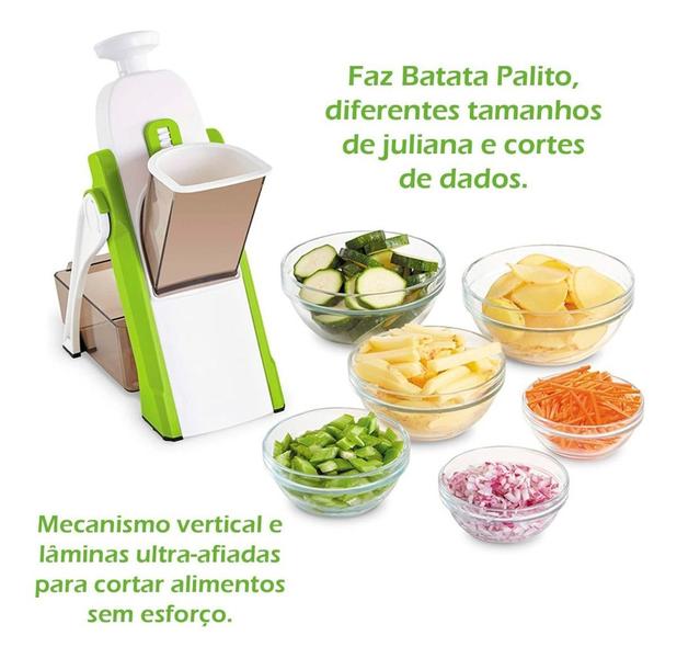 Imagem de Cortador Mandolim Ajustavel Legumes Batata Cenoura Pepino