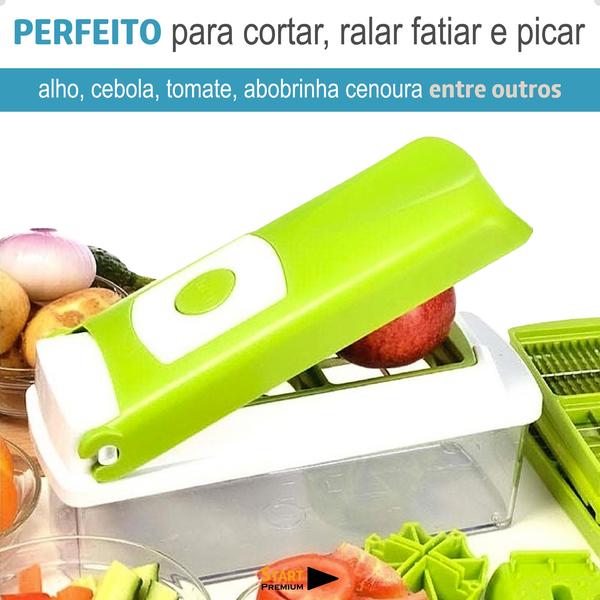 Imagem de  Cortador Multi Fatiador Nicer Dicer Alimentos Frutas 10 Em 1 Linha Premium