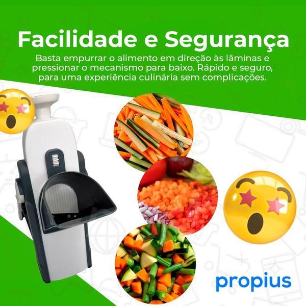 Imagem de Cortador Multifuncional 5 Funções Aço Inox Ralador Legumes