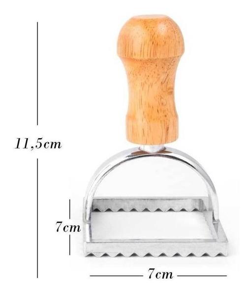 Imagem de Cortador Ravioli Quadrado e Redondo Alumínio 6cm e 7cm