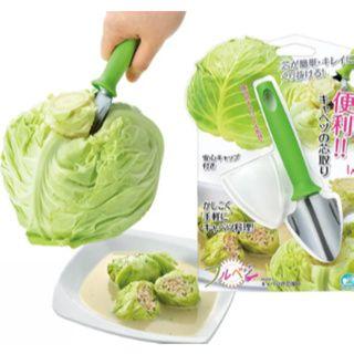 Imagem de Cortador Repolho Alface Legumes Verduras Multiuso Inox+Plastico Fatiador Removedor de Miolo