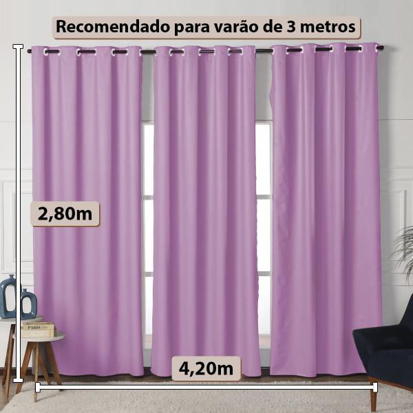 Imagem de Cortina 4 Metros Blackout Grande De PVC Blecaute Sala Quarto 4,20x2,80