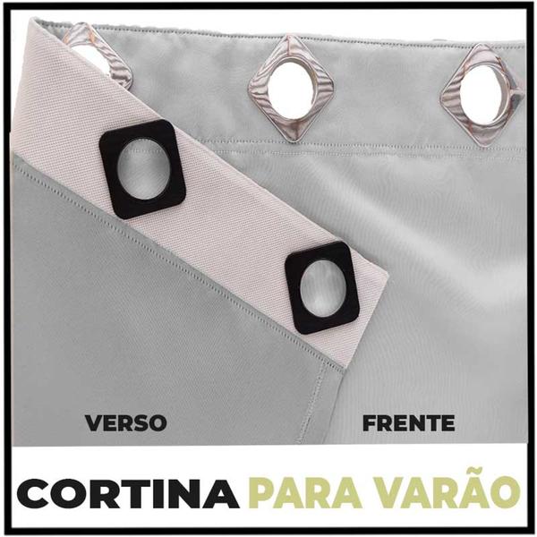 Imagem de cortina blackout Ana para quarto sala 5,00 x 2,90  preto