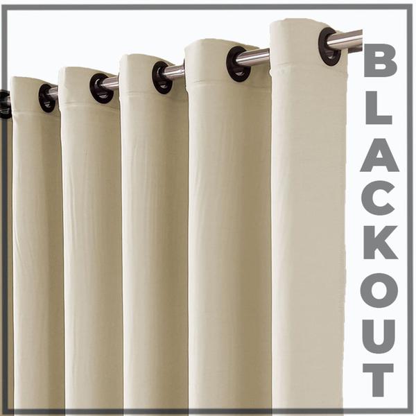 Imagem de cortina blackout blecaute Brenda quarto 5,50 x 2,80 bege