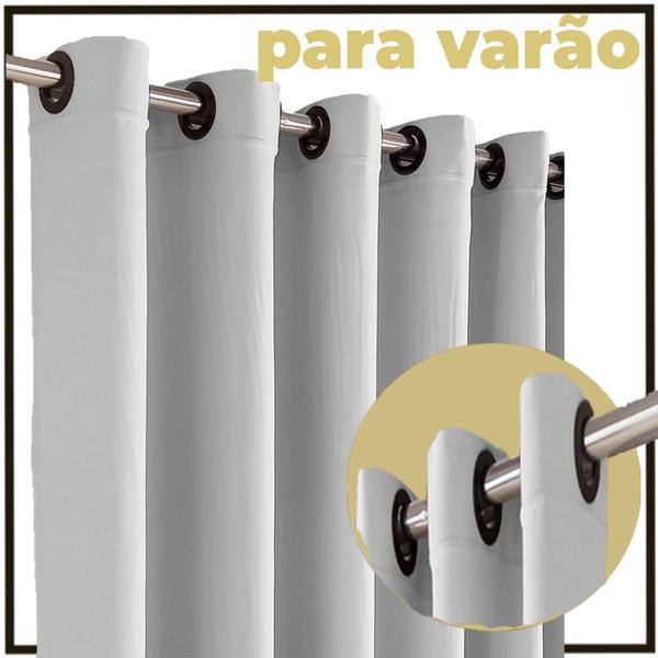 Imagem de cortina blackout Brenda quarto e sala 5,50 x 2,90 branco