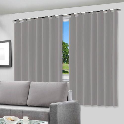 Imagem de Cortina Blackout Cinza-escuro Pelicula Resistente Pvc 2,00 X 1,40