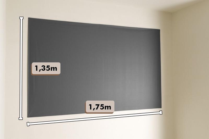 Imagem de Cortina Blackout De Painel Com Fecho Auto Contato 1,75x1,35