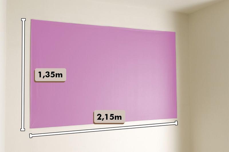 Imagem de Cortina Blackout Painel 2,15x1,35 PVC Liso Com Fecho Auto Contato