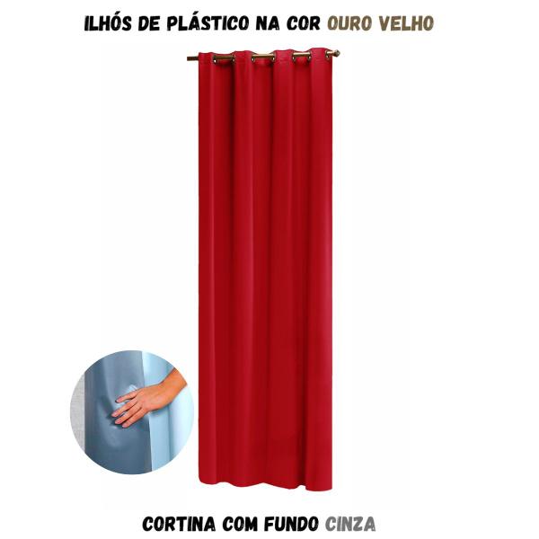 Imagem de Cortina Blackout para Sala ou Quarto PVC (plástico) UMA FOLHA Rústica 1,40 x 2,00M com 100% Blecaute