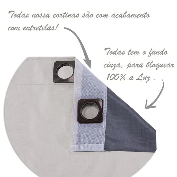 Imagem de Cortina Blecaute Blackout Black Out Voal Liso 2,80x1,60 M